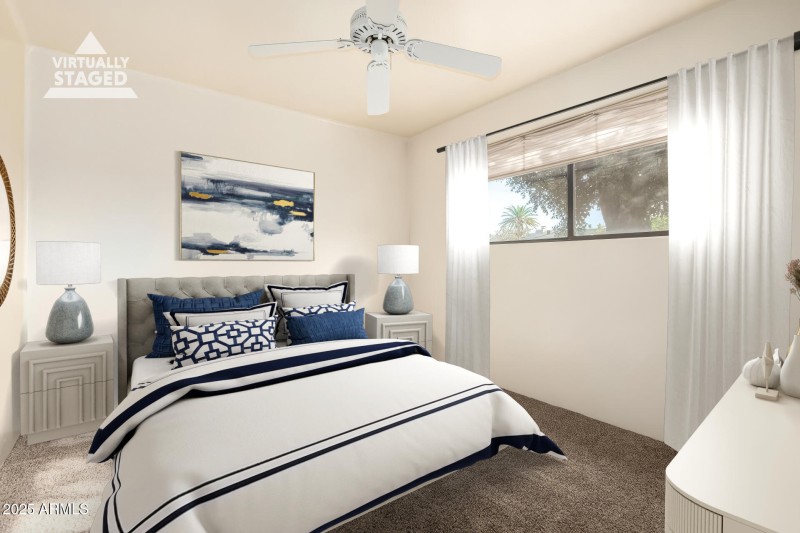 Virtually staged Bedroom 6 (casita)