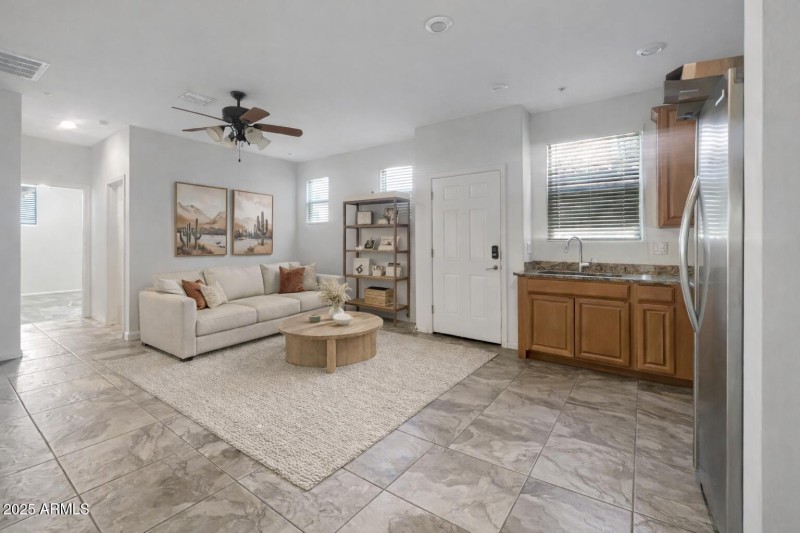 Virtually staged Mother-in-law suite