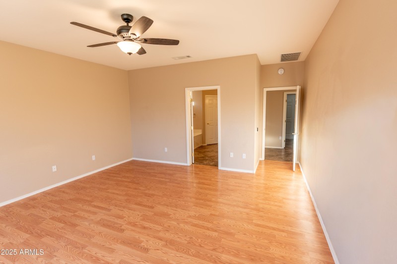 Master Bedroom view to bath