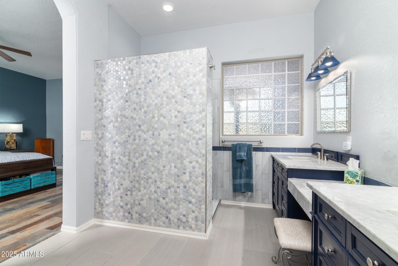 Master walk-in shower
