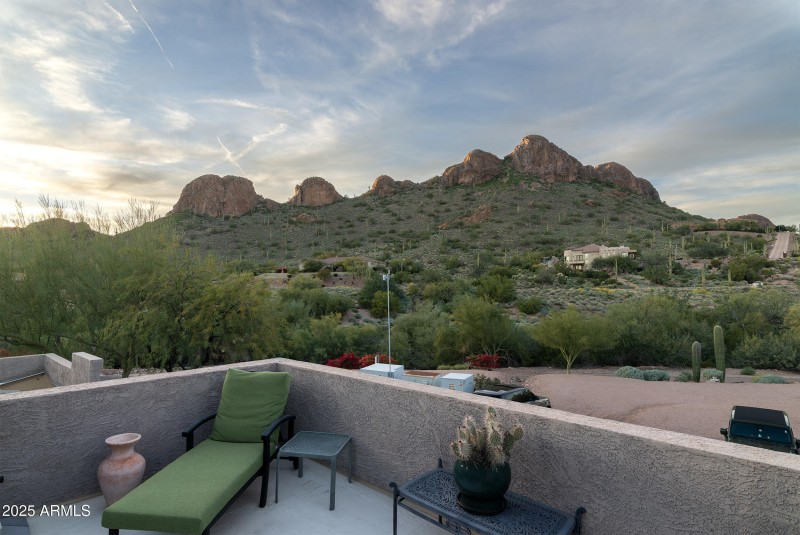 Dinosaur Mountain views from deck