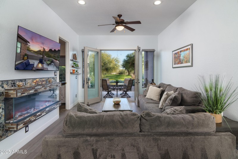 Living room to patio