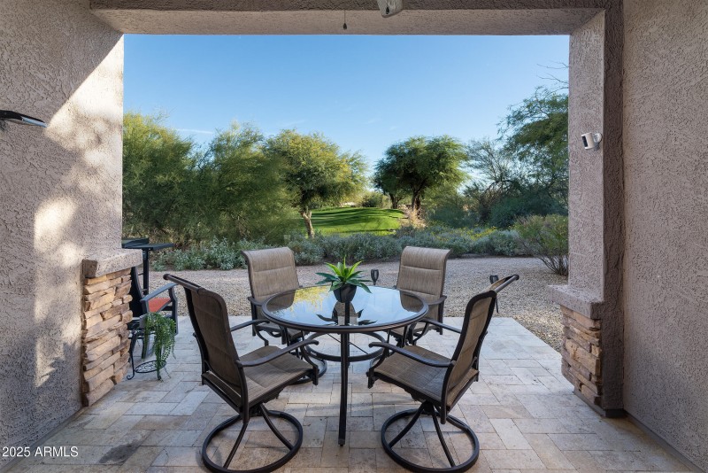 Back patio off living room