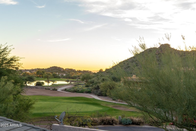 View from end of cut-de-sac