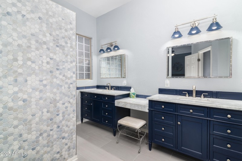 Remodeled master bathroom