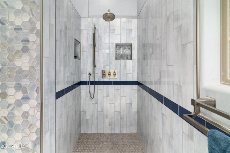 Upstairs walk in shower