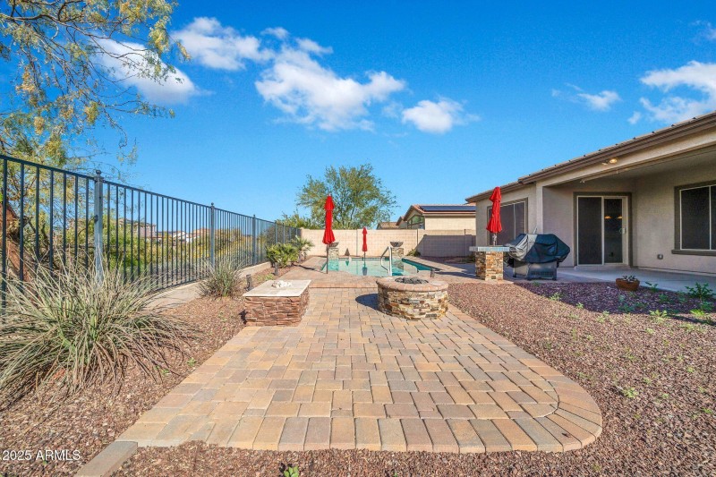 Firepit Seating Virtual Staging