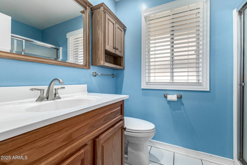 Ensuite with update vanity & commode