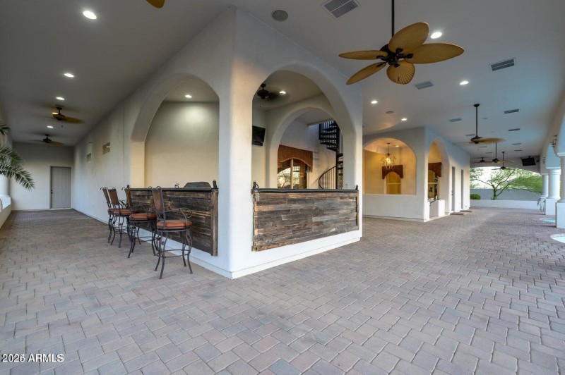 Massive covered patios