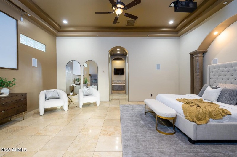 Looking toward bathroom entrance