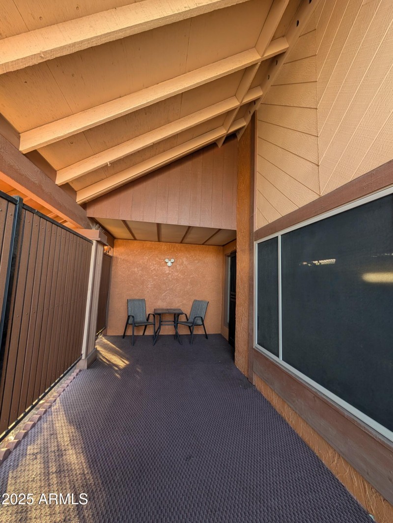 Front Closed in Patio