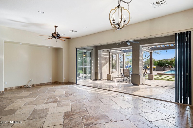 Sliding Door to Resort Backyard