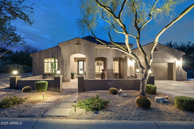 Front of Home Twilight