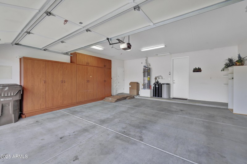 Cabinets in Extended Length Garage