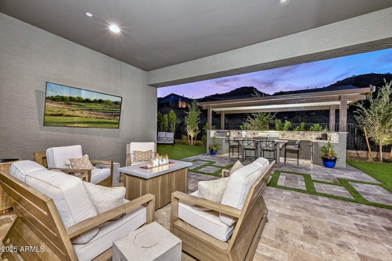 Night-Covered Patio-Backyard