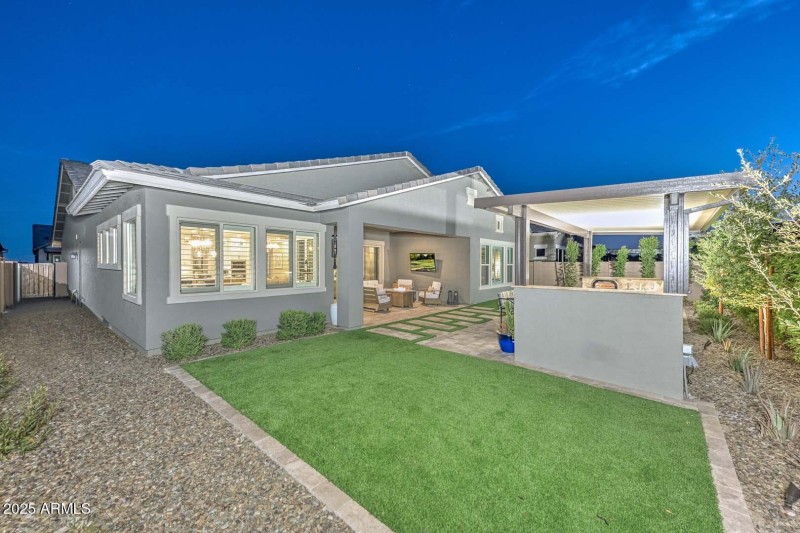 Night-Backyard-Corner View