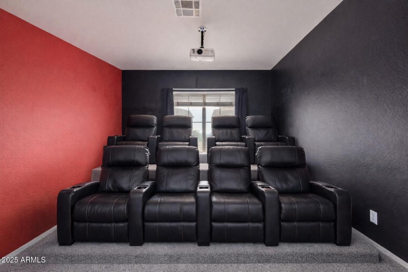 Virtually Staged Media Room
