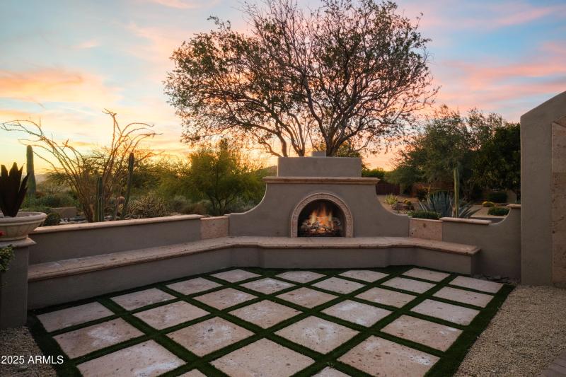 Courtyard Fireplace