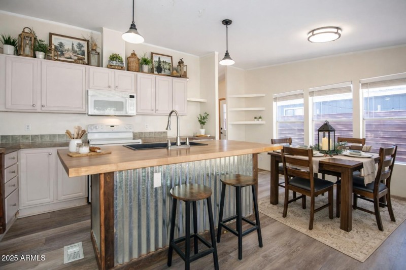 Kitchen and dining room