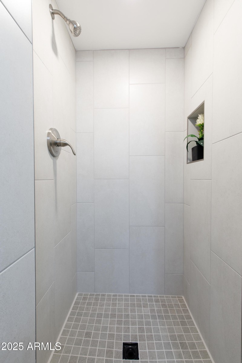 New Primary Tiled Shower!
