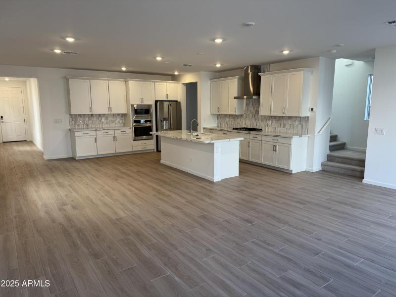 Great room and kitchen