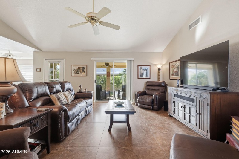 Open Vaulted Living Room