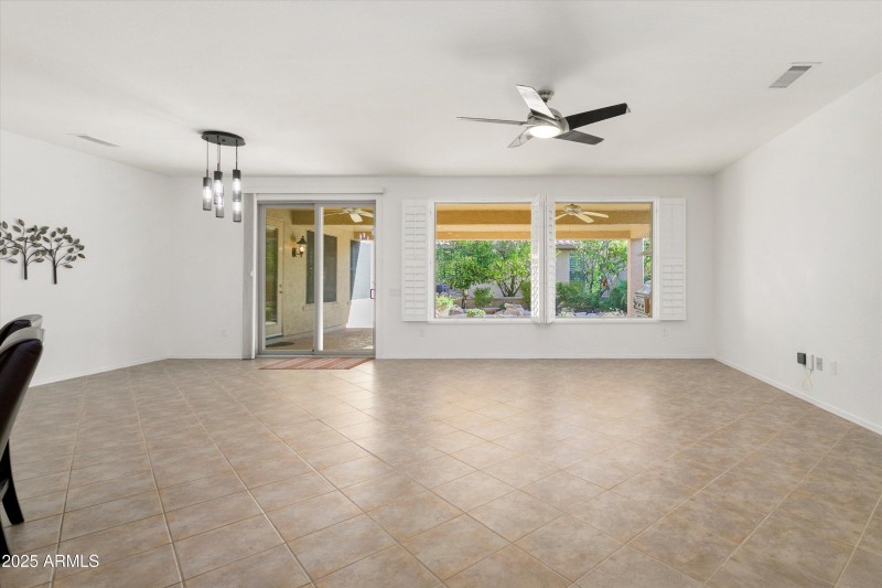 Empty Great Room/Dining Room