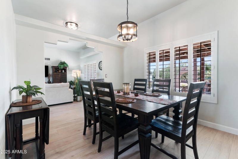 Formal dining off family room