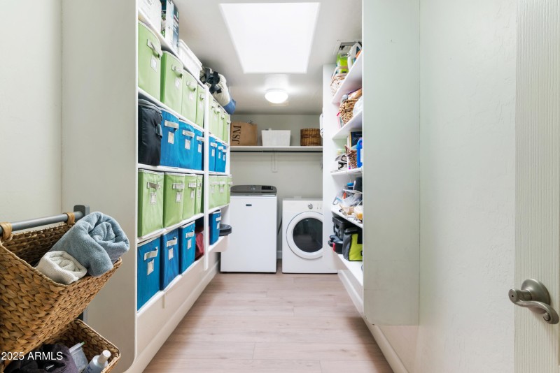 Skylight in pantry, laundry rm