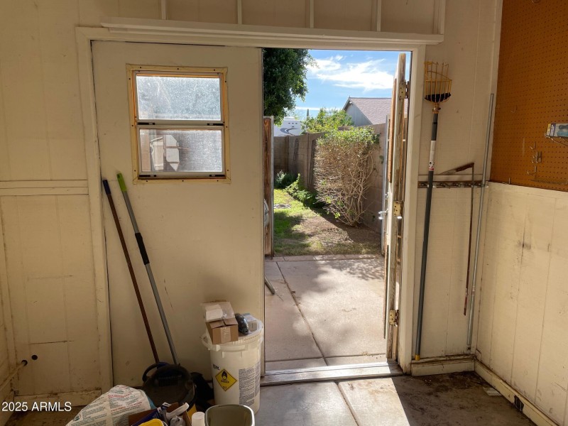 07 Third Car Area of Garage to Back Yard