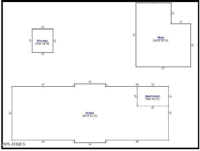 Shop, Storage and Barn Sketch