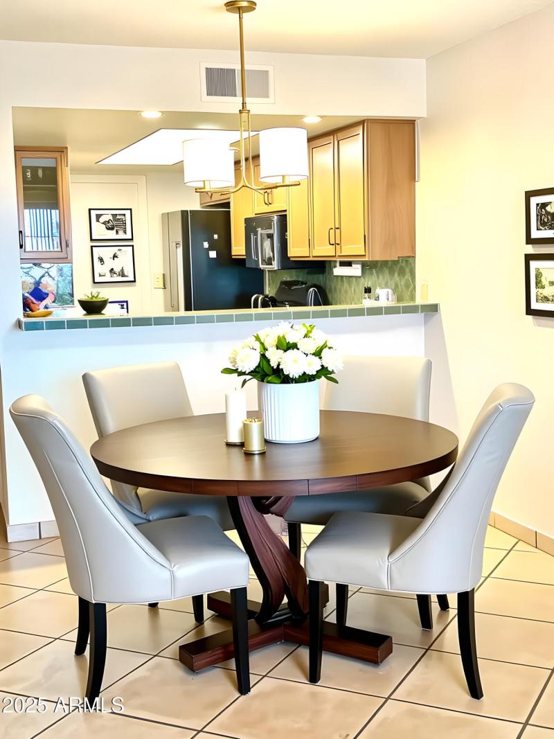 Virtually Staged Dining Area