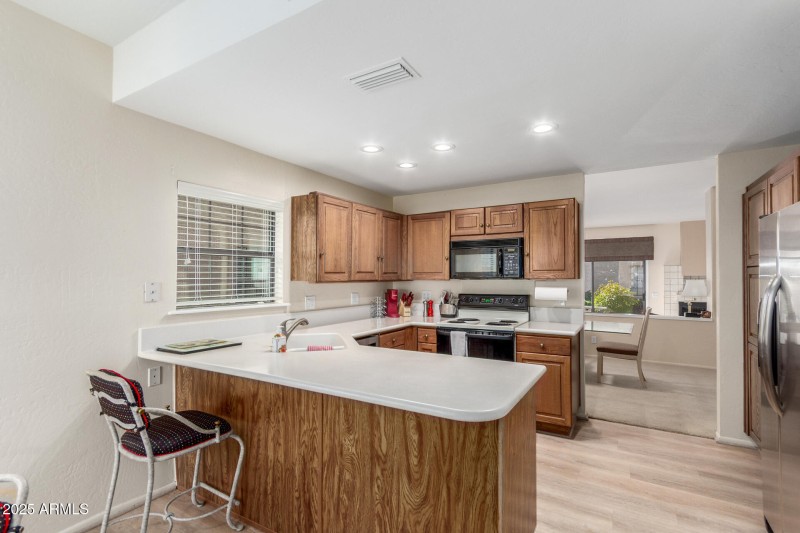 Kitchen from breakfast nook
