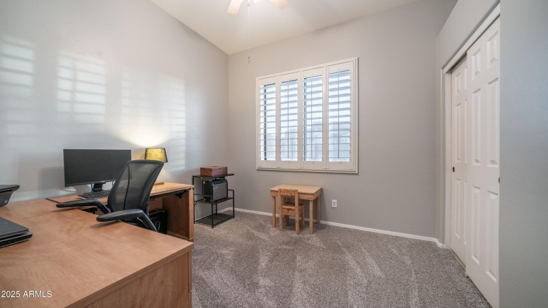 Bedroom 3 currently used as an office