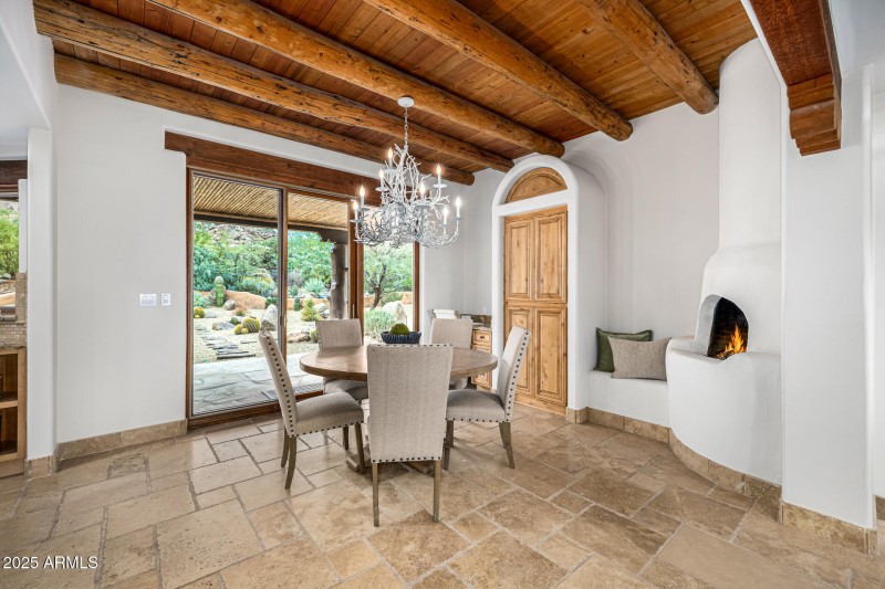 Fireplace Breakfast Nook