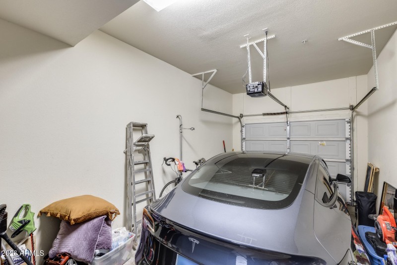 1 car garage with tankless water heater