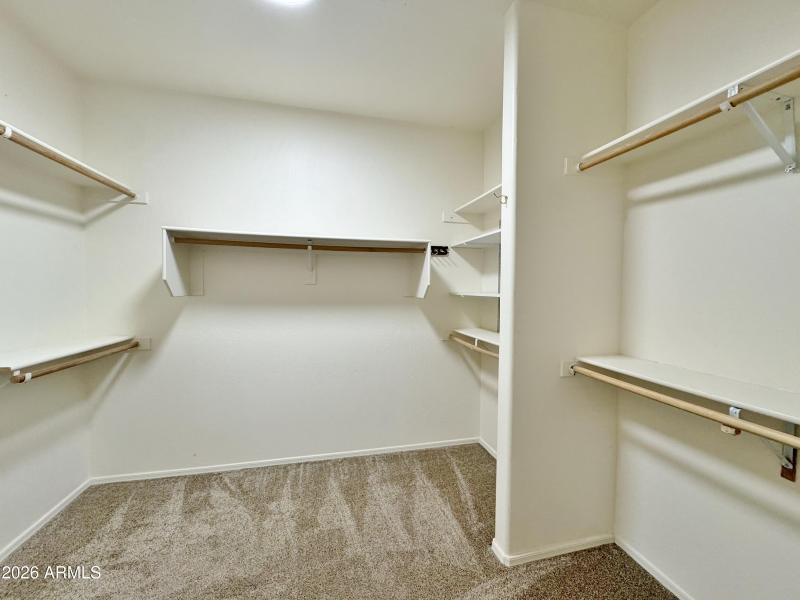 Large walk in closet
