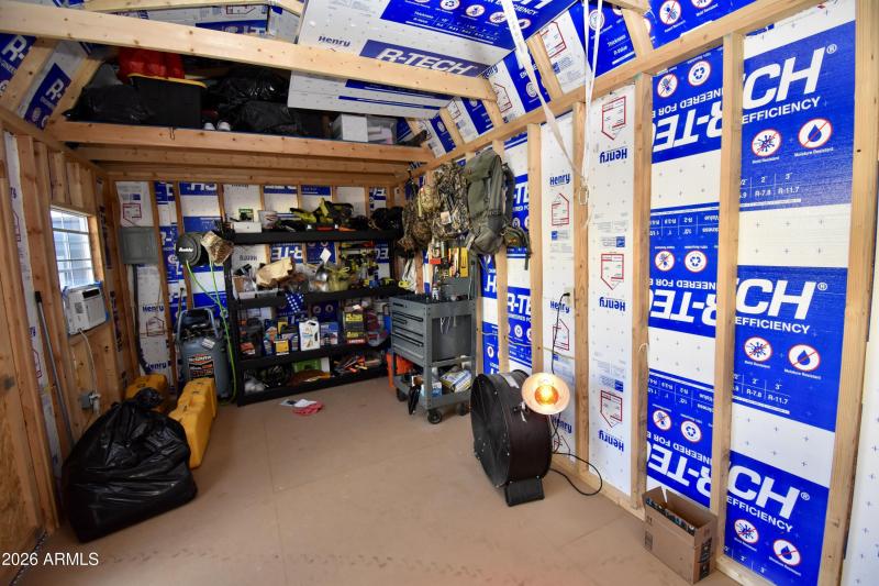 Inside of Shed with Power