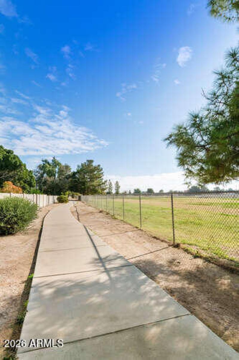 Community walking path