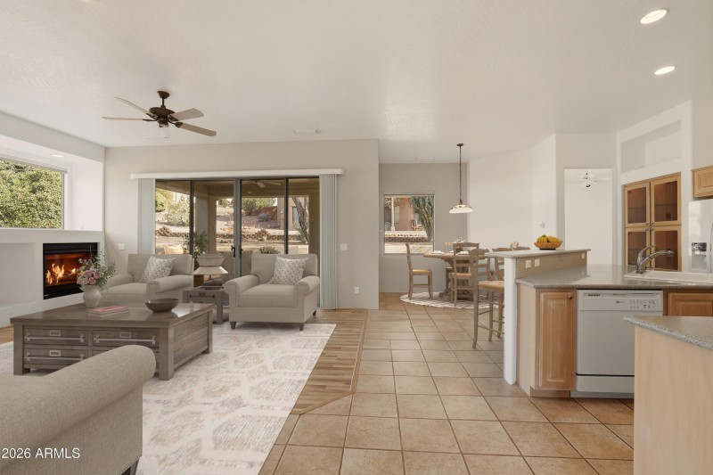 Open concept floorplan