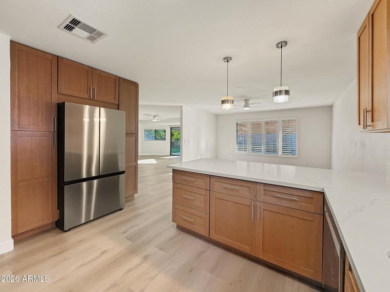 Kitchen View to dining area