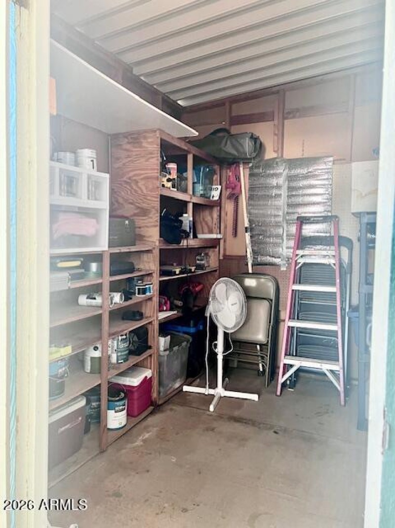 Here's the shed off the deck