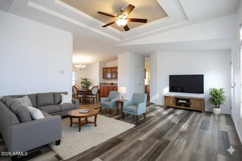 Virtually Staged Living Room 5068 S Coy