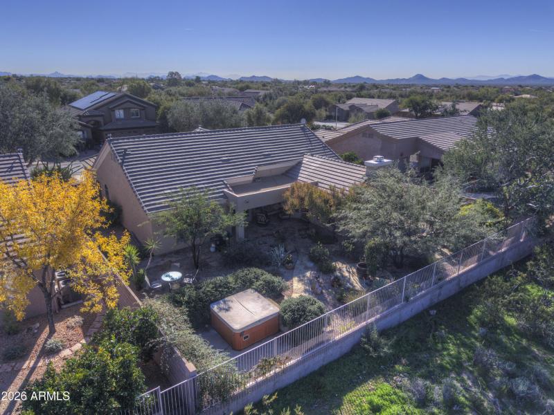 Aerial View of Backyard