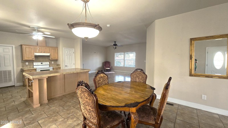 dining living room open