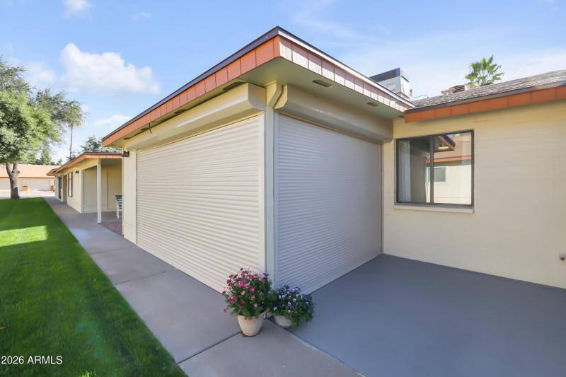 Security Shutter in Down Position