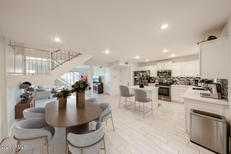 Digitally Staged Dining