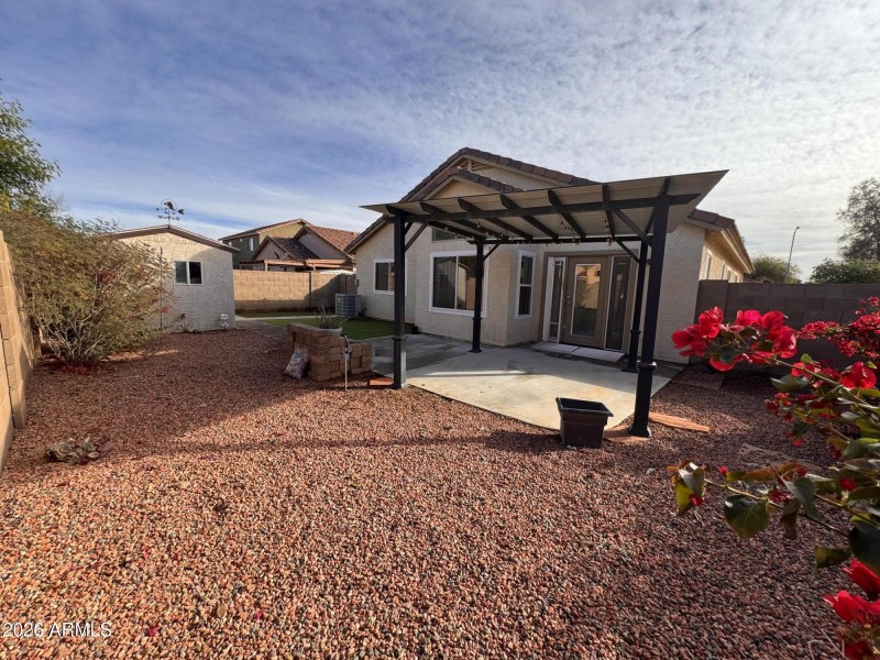 Rear view from NW corner