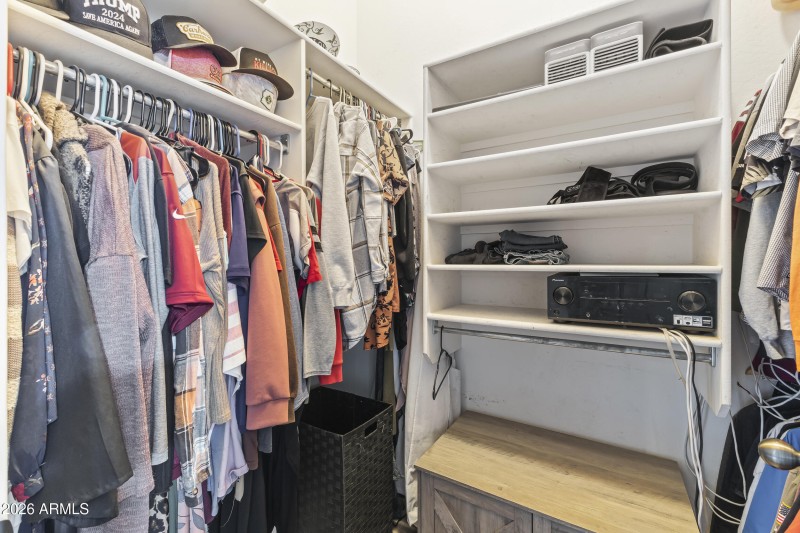 Primary walk-in closet