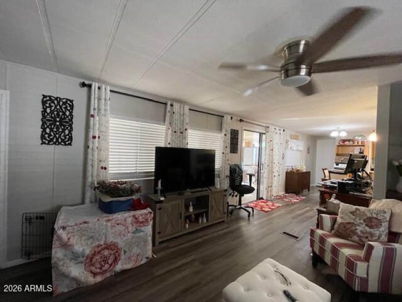 living room from corner